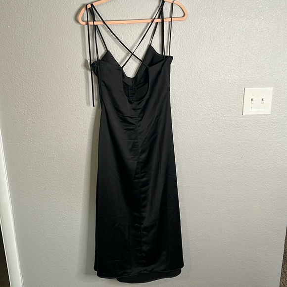 Jason Wu Black Strappy Slip Dress w/ Ruched Front - NWOT - Picture 3 of 7